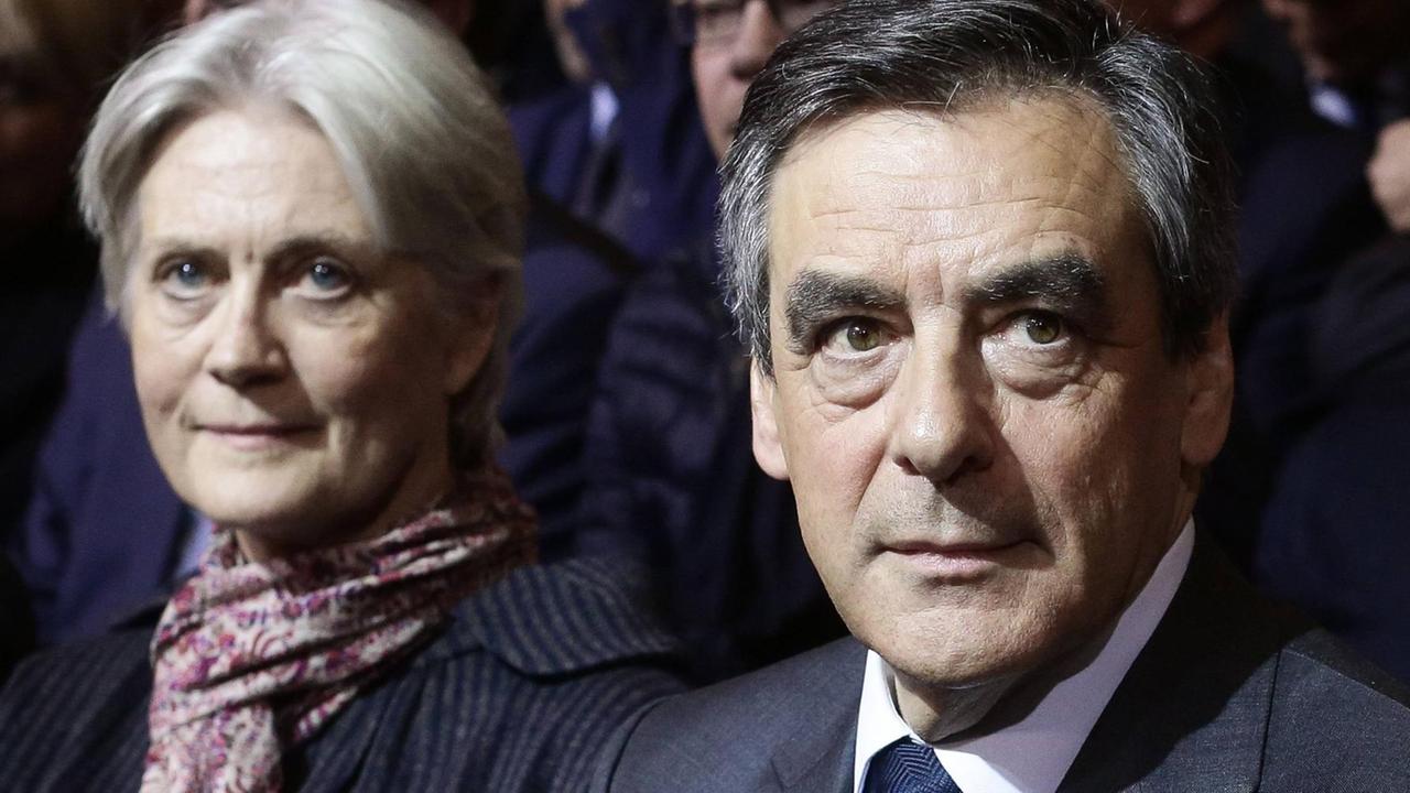 Francois Fillon mit seiner Ehefrau Penelope Francois Fillon mit seiner Ehefrau Penelope