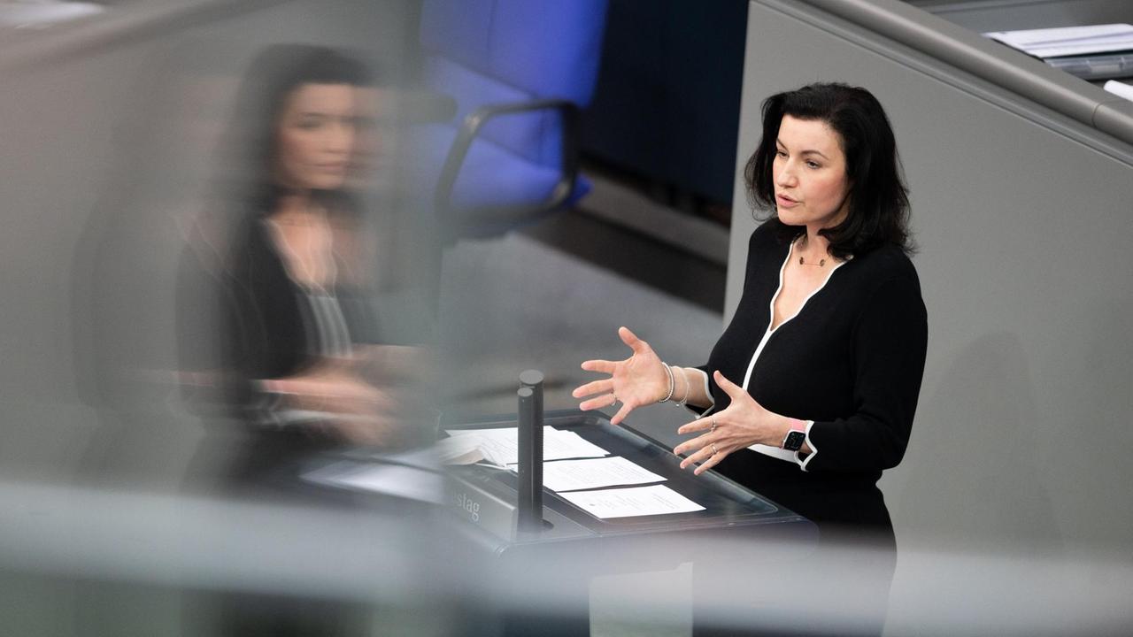 Die Staatsministerin für Digitales, Dorothee Bär (CSU), im Bundestag

