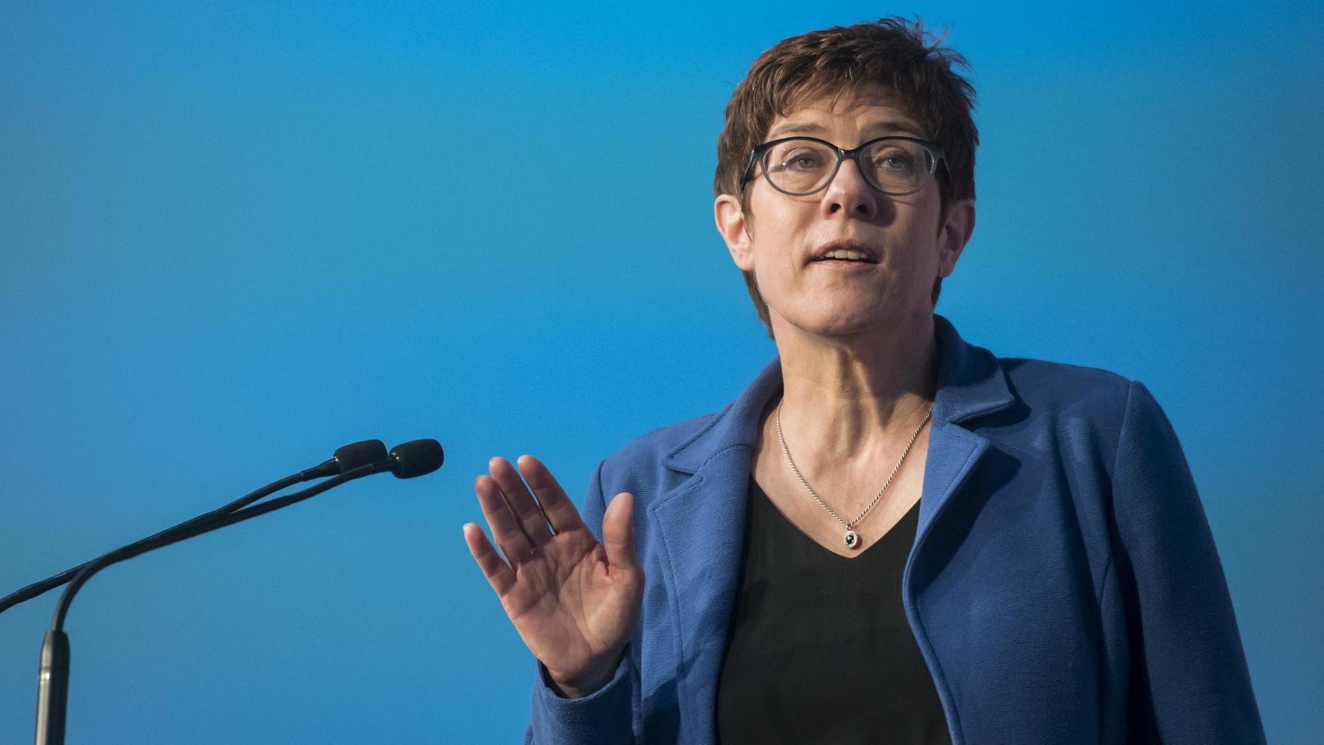 Die CDU-Vorsitzende Annegret Kramp-Karrenbauer Die CDU-Vorsitzende Annegret Kramp-Karrenbauer