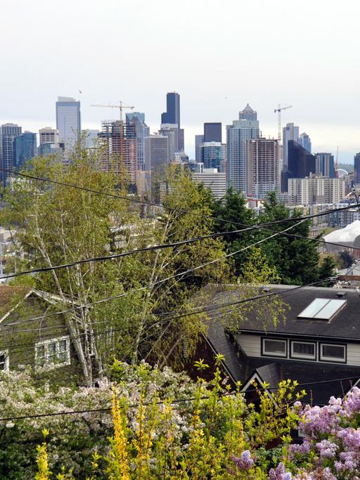 Skyline von Seattle im Bundesstaat Washington im Nordwesten der USA