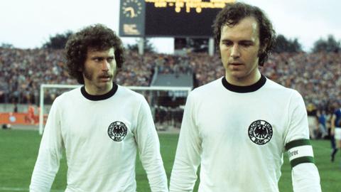 Paul Breitner und Franz Beckenbauer bei der WM 1972