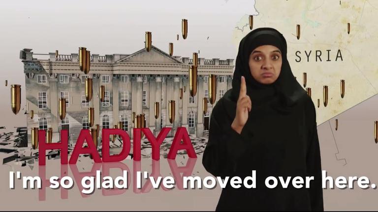 Szene der BBC-two-Comedy "The Real Housewives of ISIS" Szene der BBC-two-Comedy "The Real Housewives of ISIS"