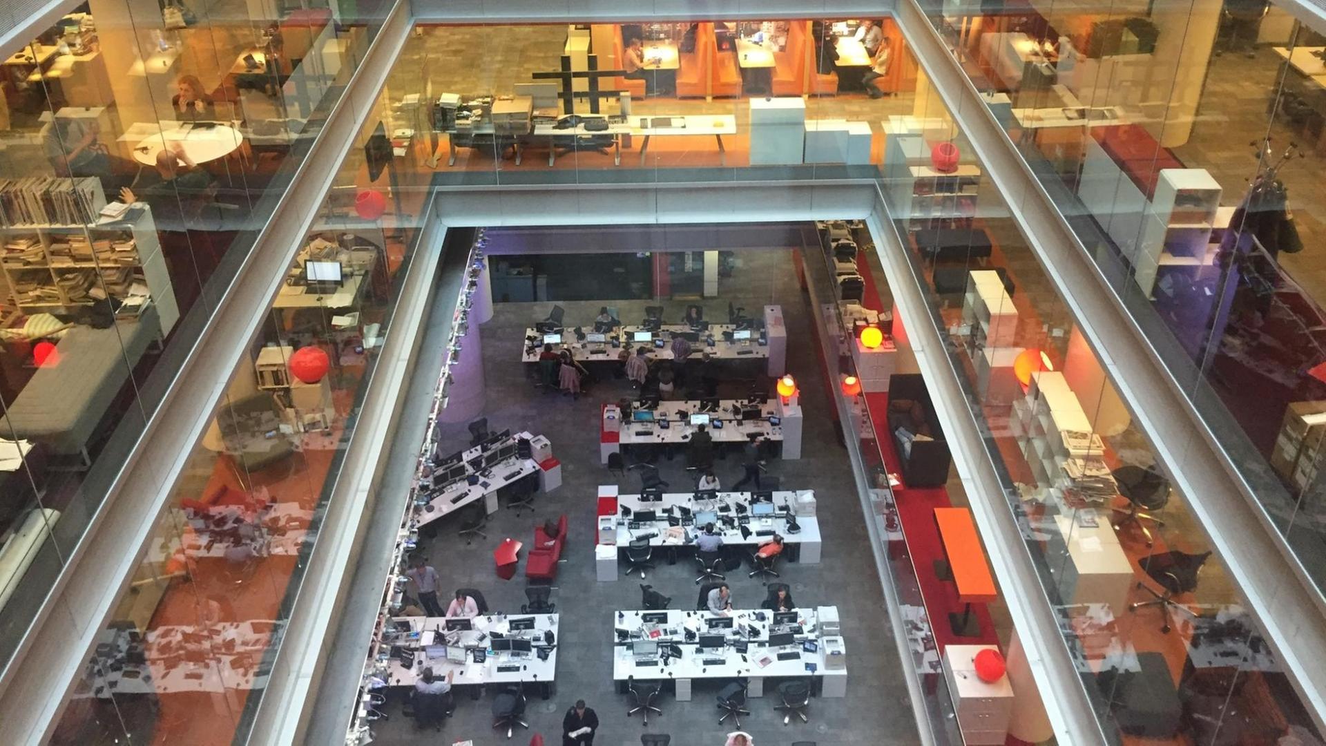 Die Redaktionsräume von BBC World Service Die Redaktionsräume von BBC World Service