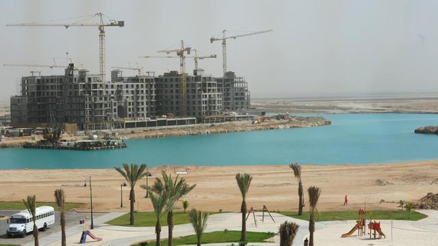 Blick auf die King Abdullah Economic City (KAEC) in der Nähe von Jeddah in Saudi-Arabien.
