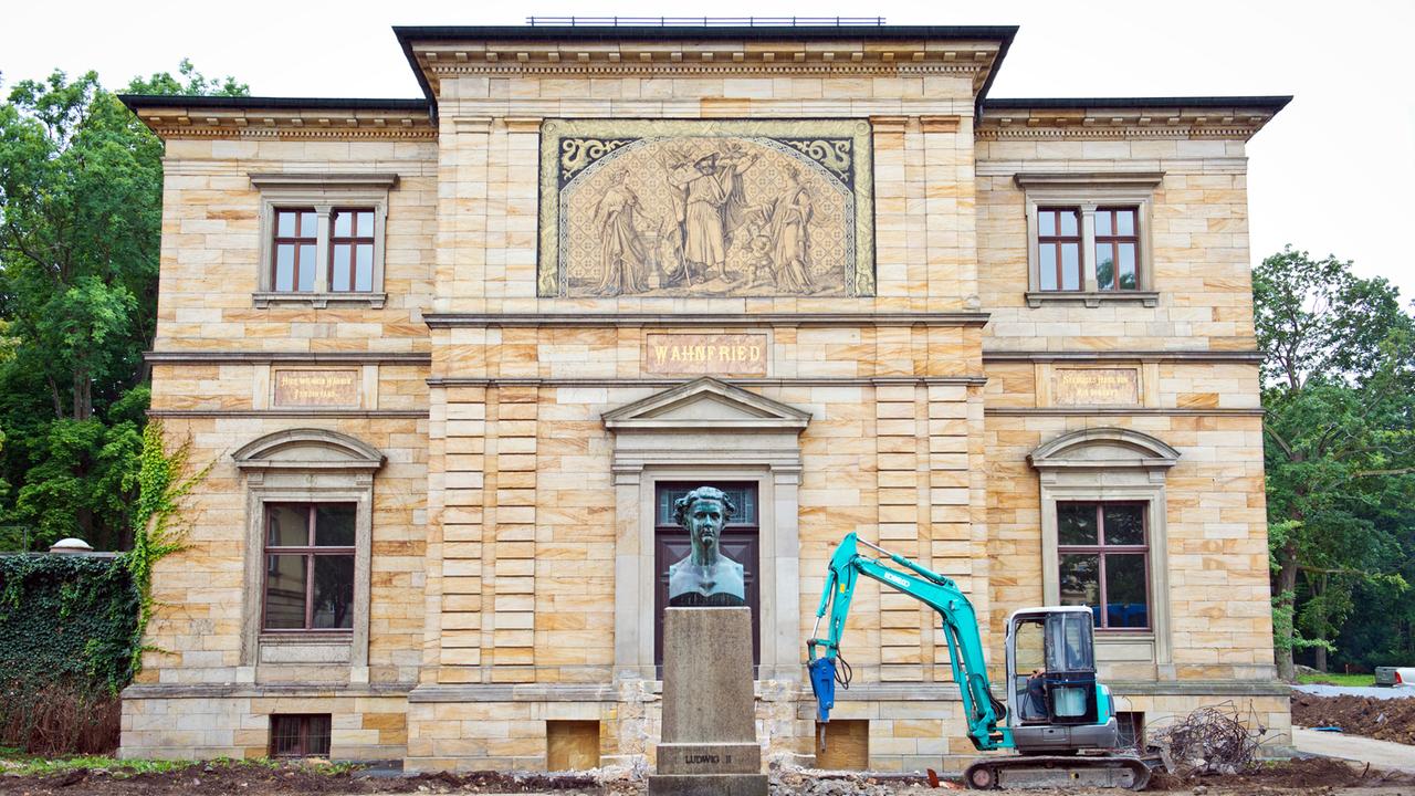 Das Haus Wahnfried, Wohnhaus von Richard Wagner, in Bayreuth Das Haus Wahnfried, Wohnhaus von Richard Wagner, in Bayreuth