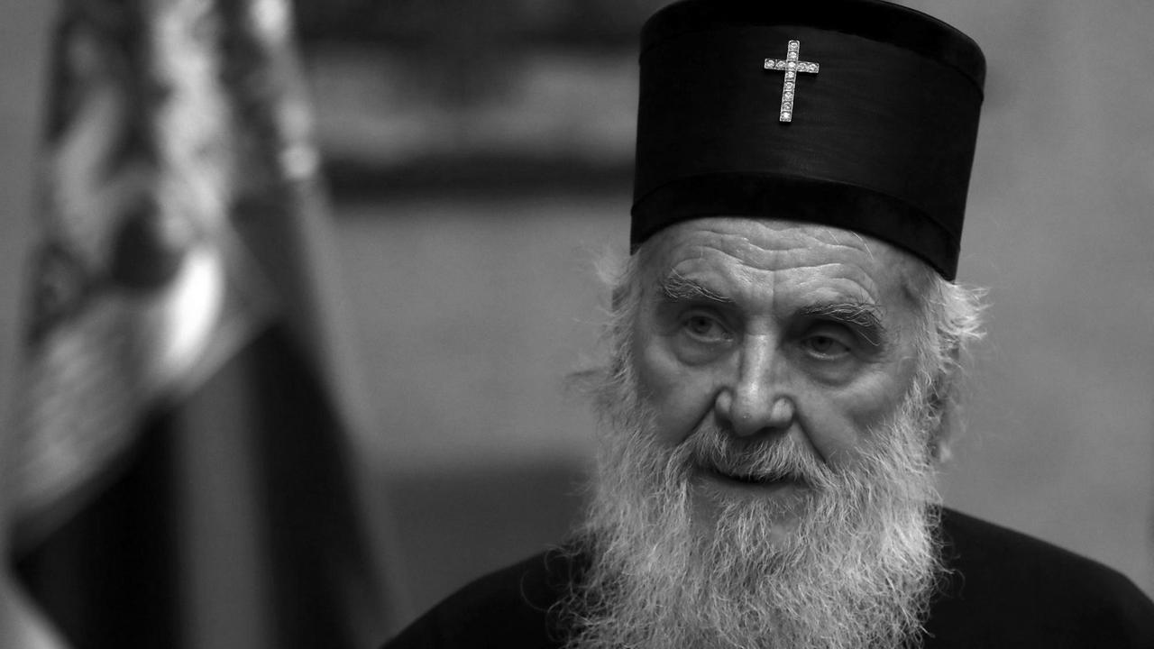 Das Oberhaupt der serbischen orthodoxen Kirche, Patriarch Irinej. Das Oberhaupt der serbischen orthodoxen Kirche, Patriarch Irinej.