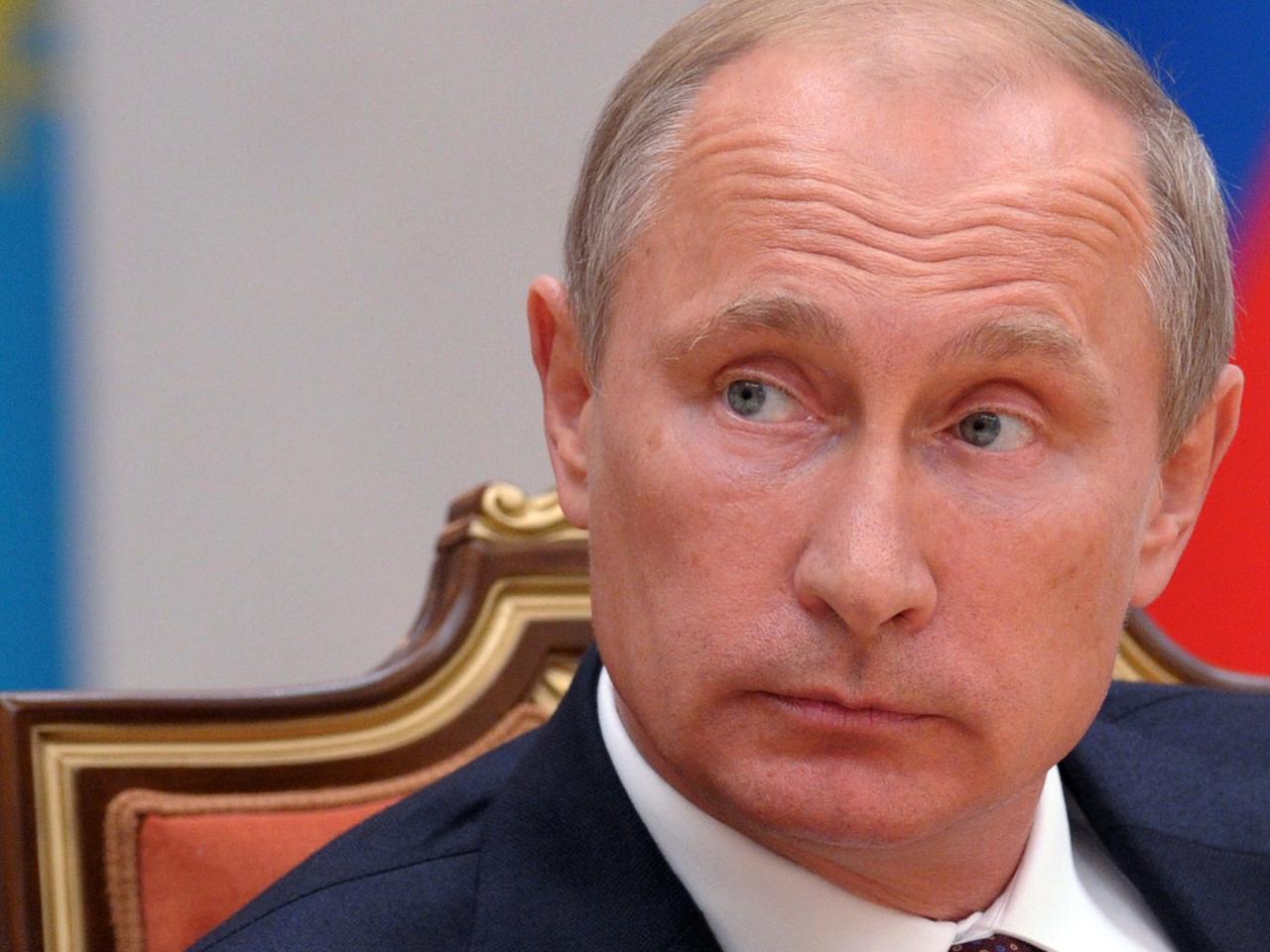 Wladimir Putin beim Gipfeltreffen in Minsk Wladimir Putin beim Gipfeltreffen in Minsk