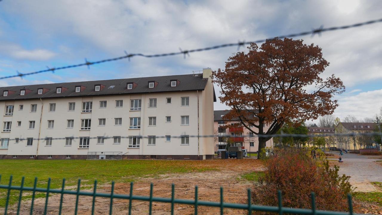 .Blick auf die Ankunfts- und Rückführungseinrichtung für Asylbewerber a auf dem ehemaligen Gelände der US Army in Bamberg .Blick auf die Ankunfts- und Rückführungseinrichtung für Asylbewerber a auf dem ehemaligen Gelände der US Army in Bamberg