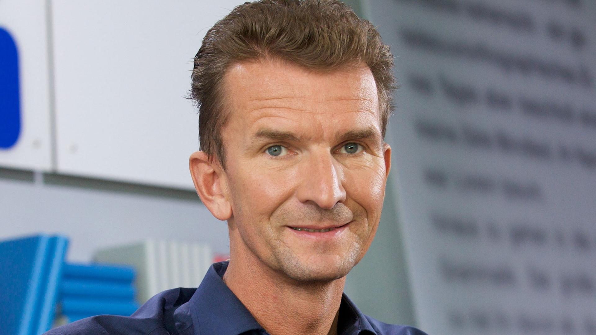 Michael Groß, einer der erfolgreichsten deutschen Schwimmsportler, aufgenommen auf der Frankfurter Buchmesse Michael Groß, einer der erfolgreichsten deutschen Schwimmsportler, aufgenommen auf der Frankfurter Buchmesse