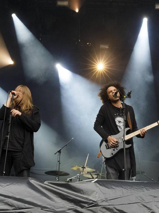 Die Black-Metal-Band Zeal & Ardor bei einem Auftritt