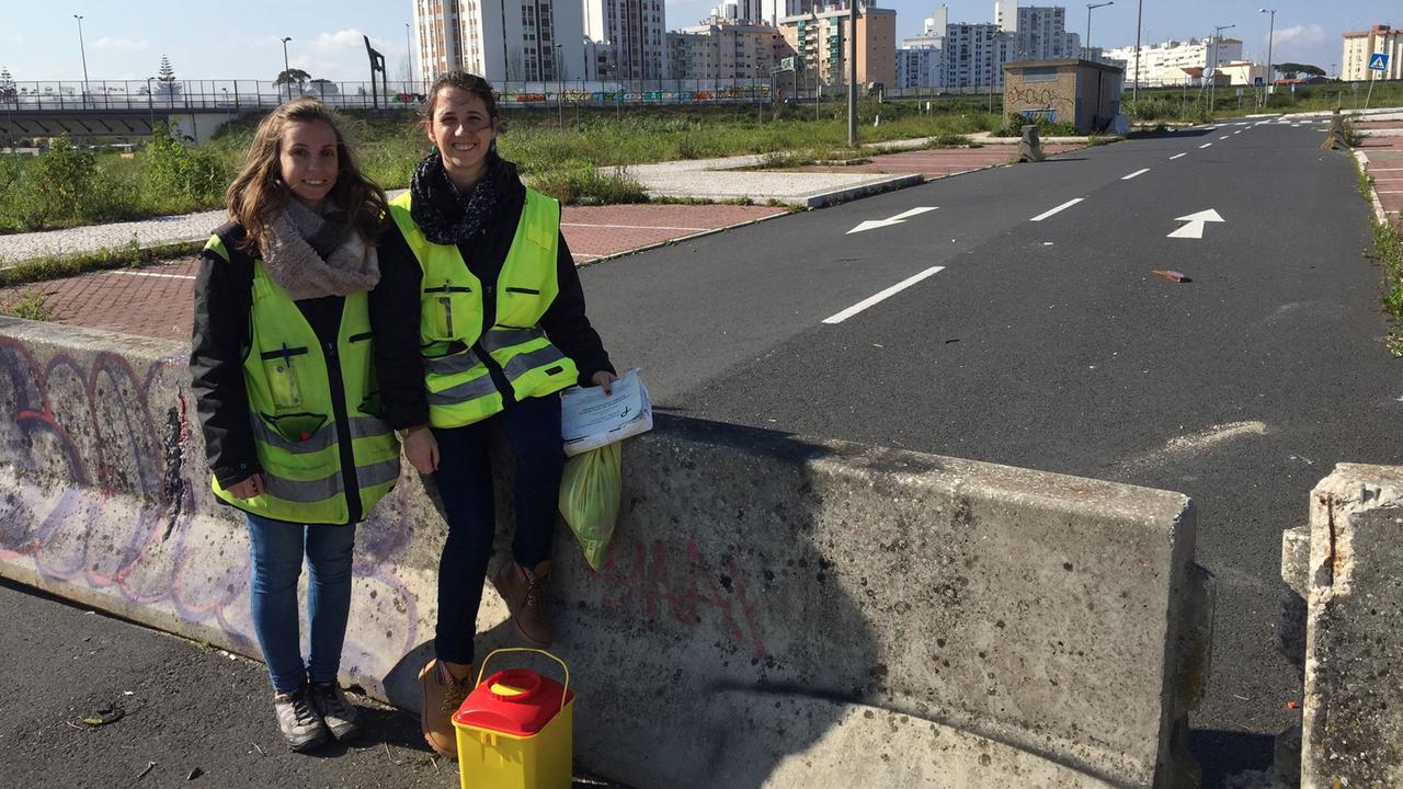 Streetworkerinnen Soraia und Andreia Streetworkerinnen Soraia und Andreia