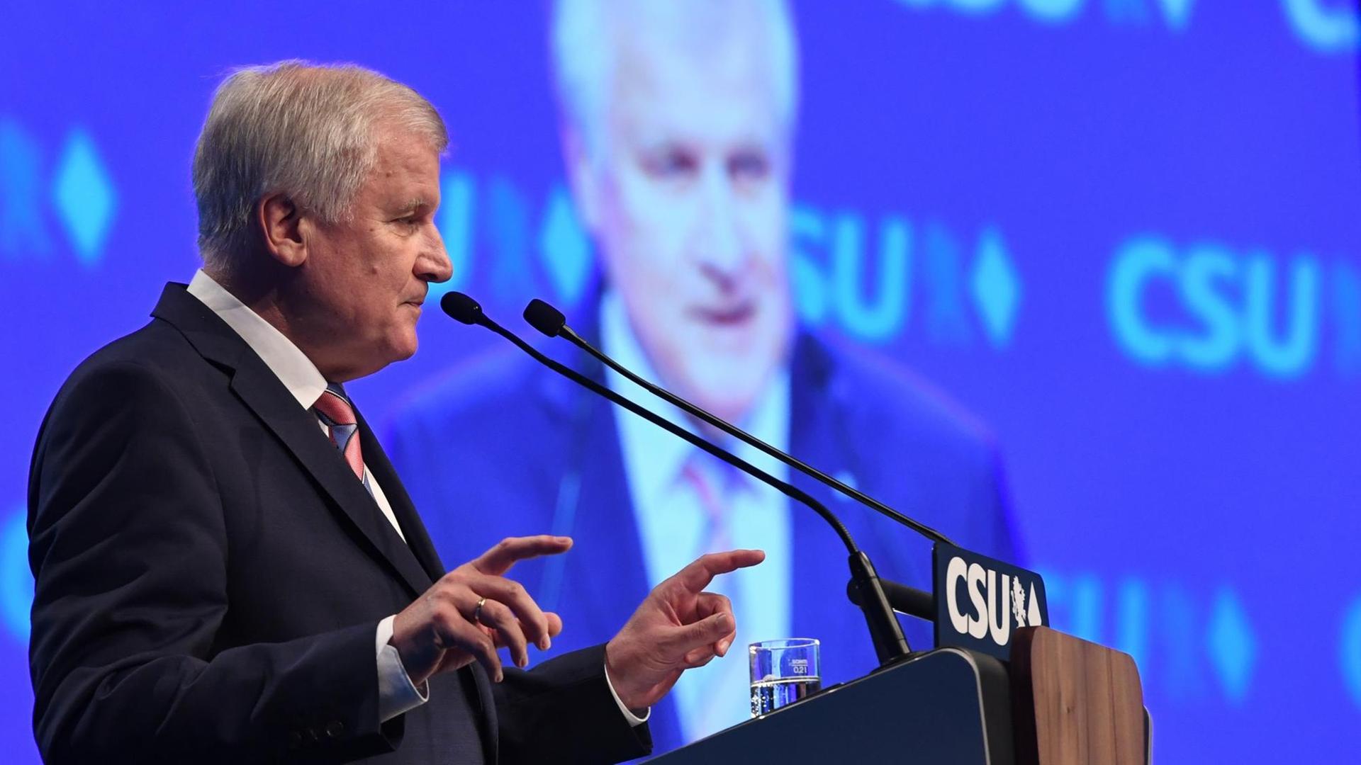 Der CSU-Parteivorsitzende Horst Seehofer Der CSU-Parteivorsitzende Horst Seehofer