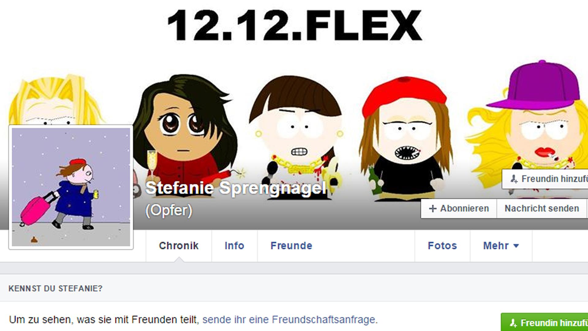 Screenshot des Facebook-Profils von Stefanie Sargnagel am 2.Dezember 2015. Screenshot des Facebook-Profils von Stefanie Sargnagel am 2.Dezember 2015.