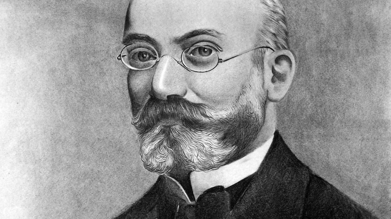 Porträt von Ludwik Zamenhof (1859-1917), dem Erfinder der Kunstsprache Esperanto. Porträt von Ludwik Zamenhof (1859-1917), dem Erfinder der Kunstsprache Esperanto.