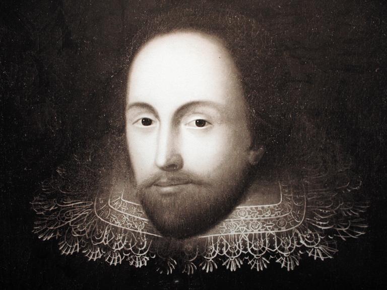 Ein bislang unbekanntes Portrait des englischen Lyrikers William Shakespeare, das im Februar 2014 in Mainz präsentiert wurde.