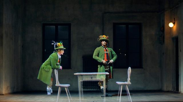 Eine Szene aus der Oper "Der verschwundene Hochzeiter" von Klaus Lang, Diskurs Bayreuth - Bayreuther Festspiele 2018