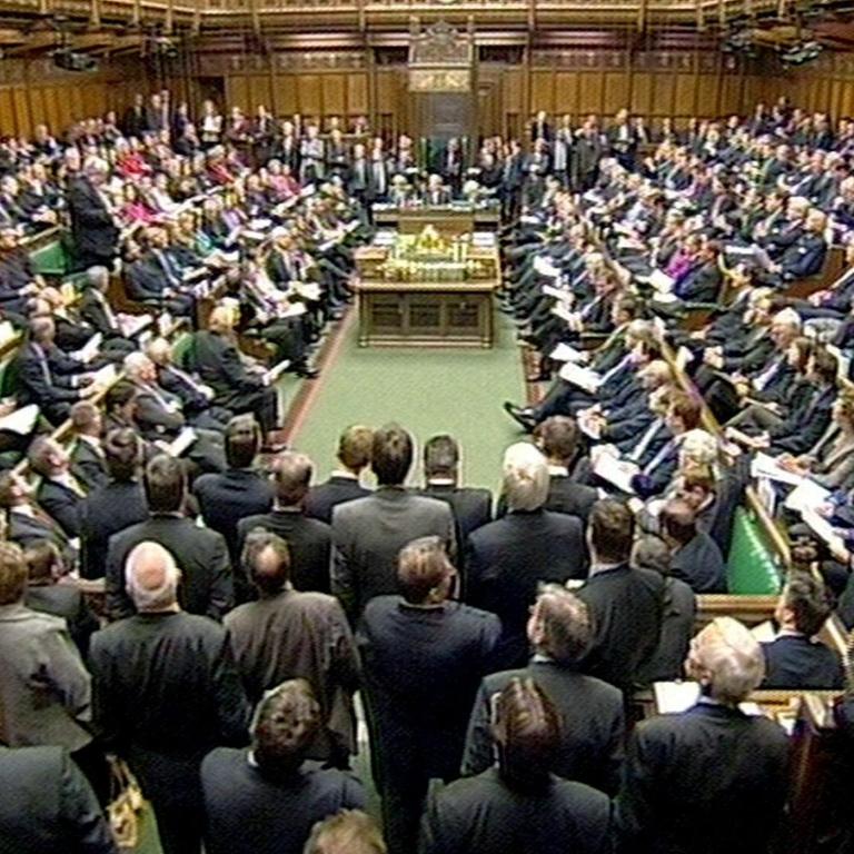 Debatte im britischen Unterhaus in London