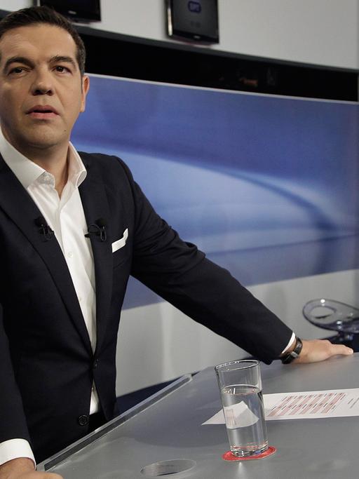 Kontrahenten: Ex-Ministerpräsident Alexis Tsipras (links) und der konservative Herausforderer Evangelos Meimarakis.