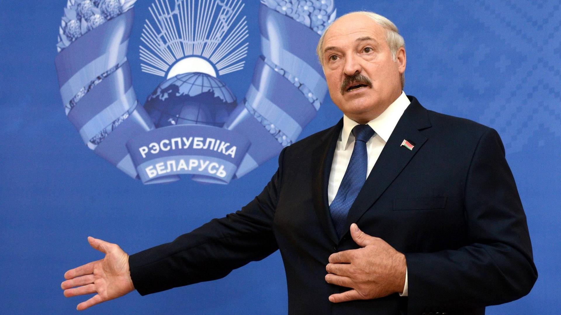 Der weißrussische Präsident Alexander Lukaschenko Der weißrussische Präsident Alexander Lukaschenko