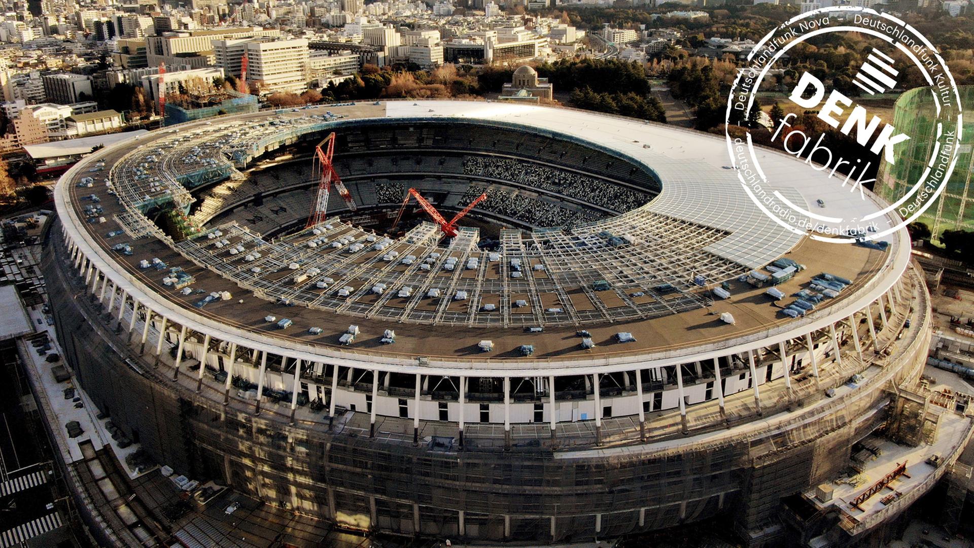 Das neue Nationalstadion von Tokio - Herberge von Olympia 2020.