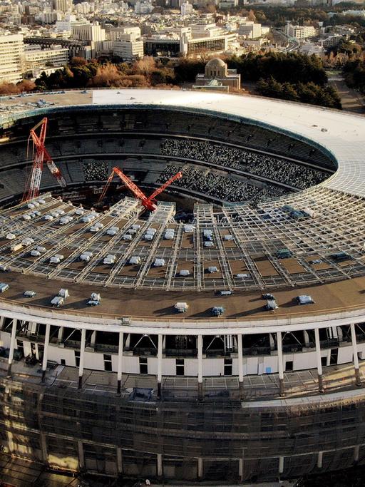 Das neue Nationalstadion von Tokio - Herberge von Olympia 2020.