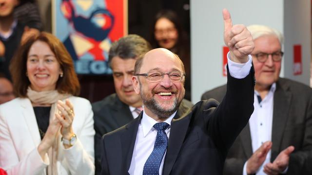 Martin Schulz in der SPD-Parteizentrale in Berlin
