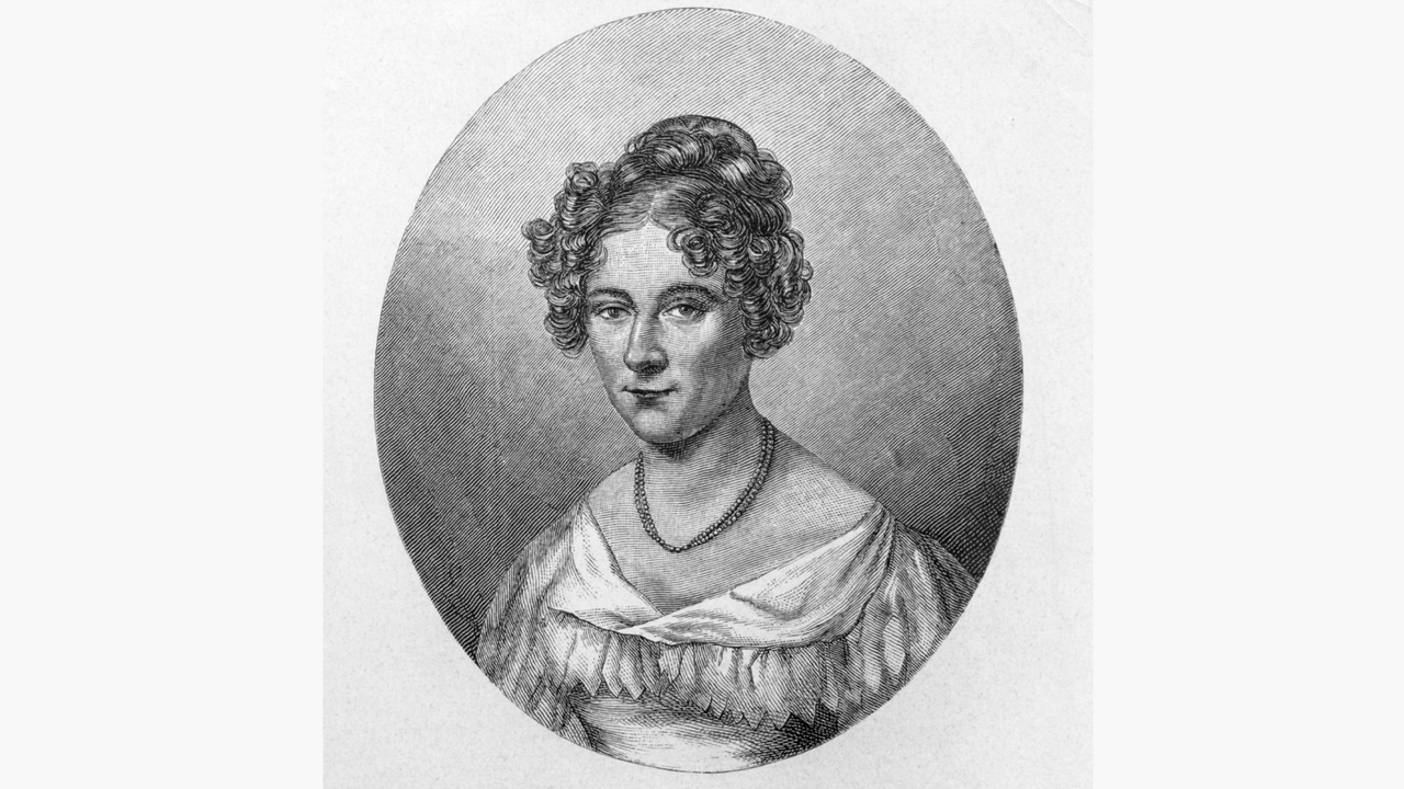 'Die Einfalt schätz' ich hoch, der Gott hat Witz beschehrt;. Varnhagen von Ense, Rahel, geb. Levin, ab 1814 verehel. (Karl August) Varnhagen von Ense; beeinflusste mit ihrem Salon in Berlin das literarische Leben; Berlin 26.5.1771 - ebd. 7.3.1833. - Porträt 'Die Einfalt schätz' ich hoch, der Gott hat Witz beschehrt;. Varnhagen von Ense, Rahel, geb. Levin, ab 1814 verehel. (Karl August) Varnhagen von Ense; beeinflusste mit ihrem Salon in Berlin das literarische Leben; Berlin 26.5.1771 - ebd. 7.3.1833. - Porträt