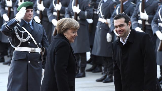 Bundeskanzlerin Angela Merkel und Griechenlands Ministerpräsident Alexis Tsipras.