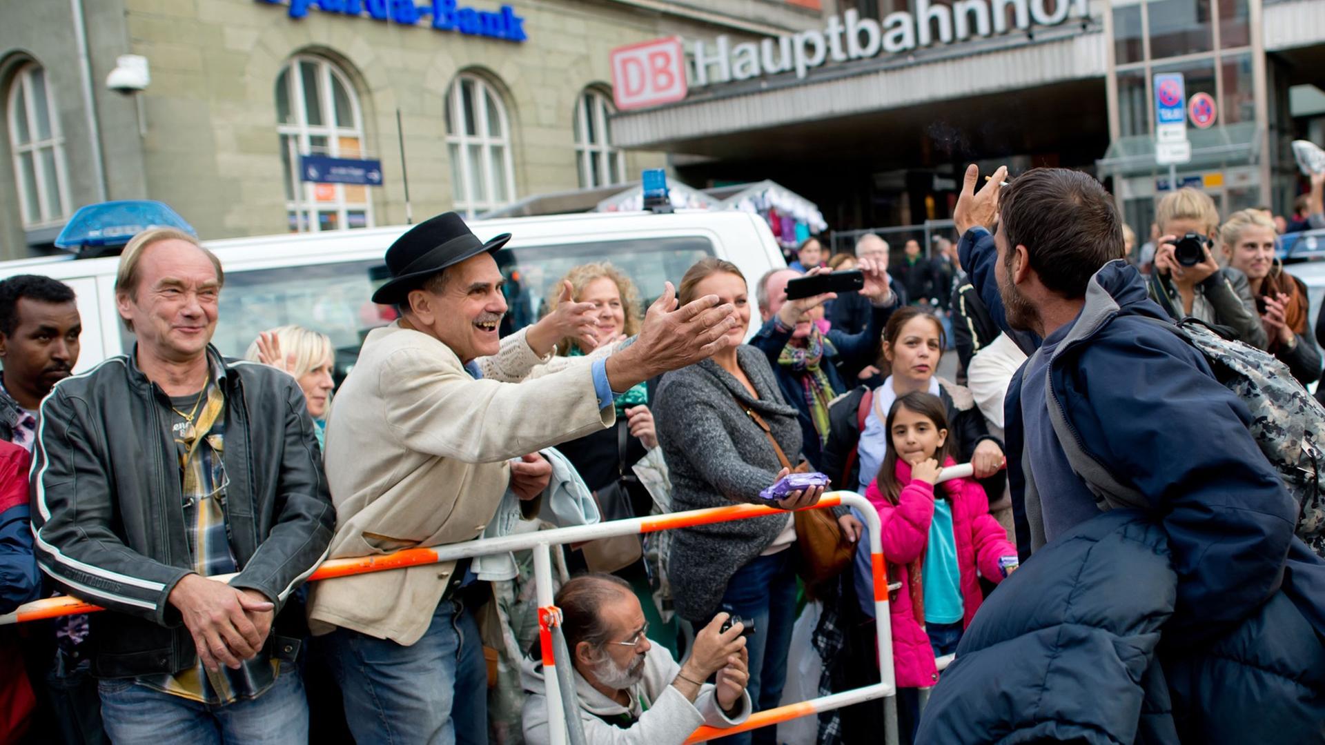 Flüchtlinge auf dem Hauptbahnhof in München Flüchtlinge auf dem Hauptbahnhof in München