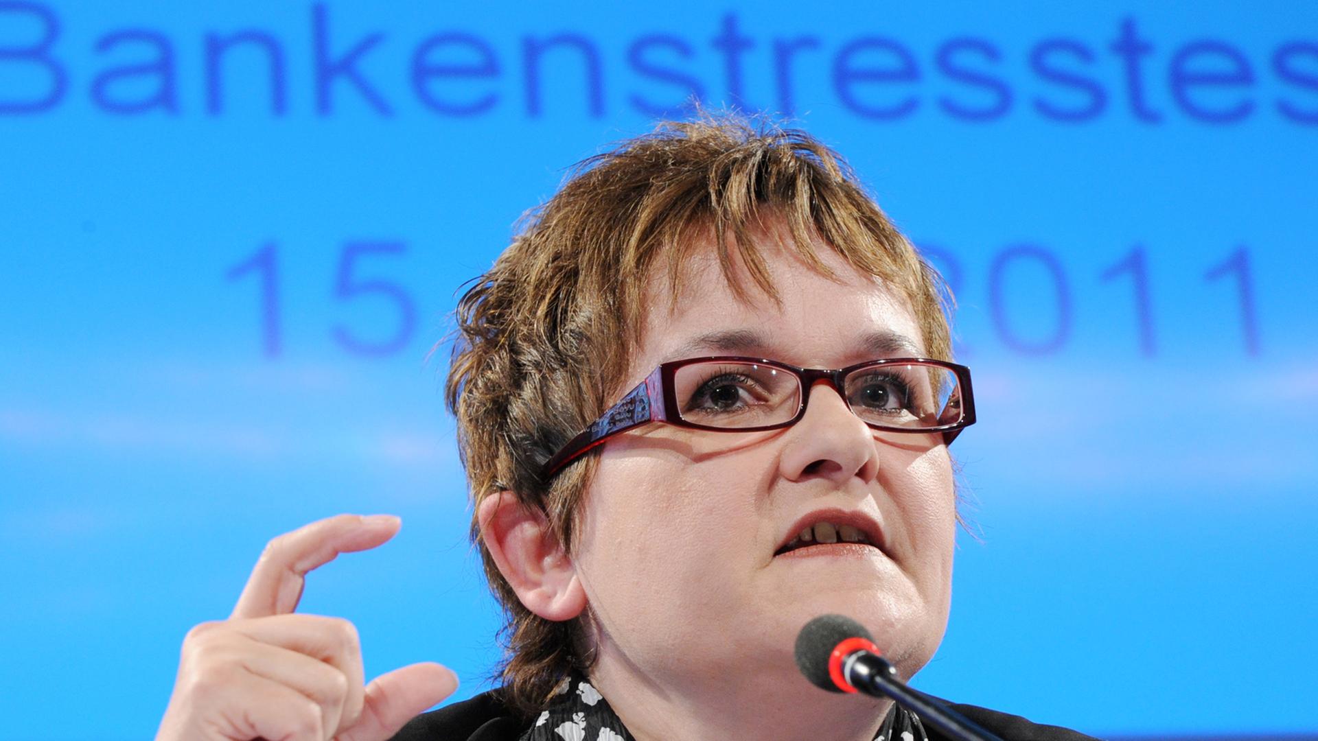 Sabine Lautenschläger, Mitglied im Direktorium der Europäischen Zentralbank. Sabine Lautenschläger, Mitglied im Direktorium der Europäischen Zentralbank.
