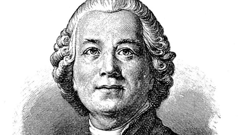 Das zeitgenössische Portät zeigt den deutschen Komponisten Christoph Willibald Ritter von Gluck (1714-1787).