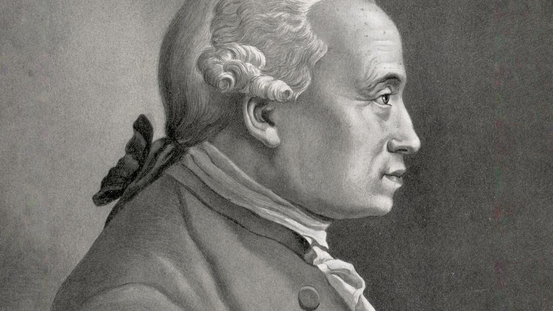 Eine Zeichnung von Immanuel Kant Eine Zeichnung von Immanuel Kant