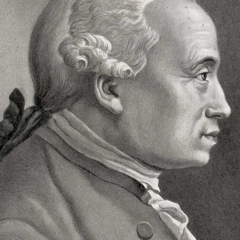 Eine Zeichnung von Immanuel Kant
