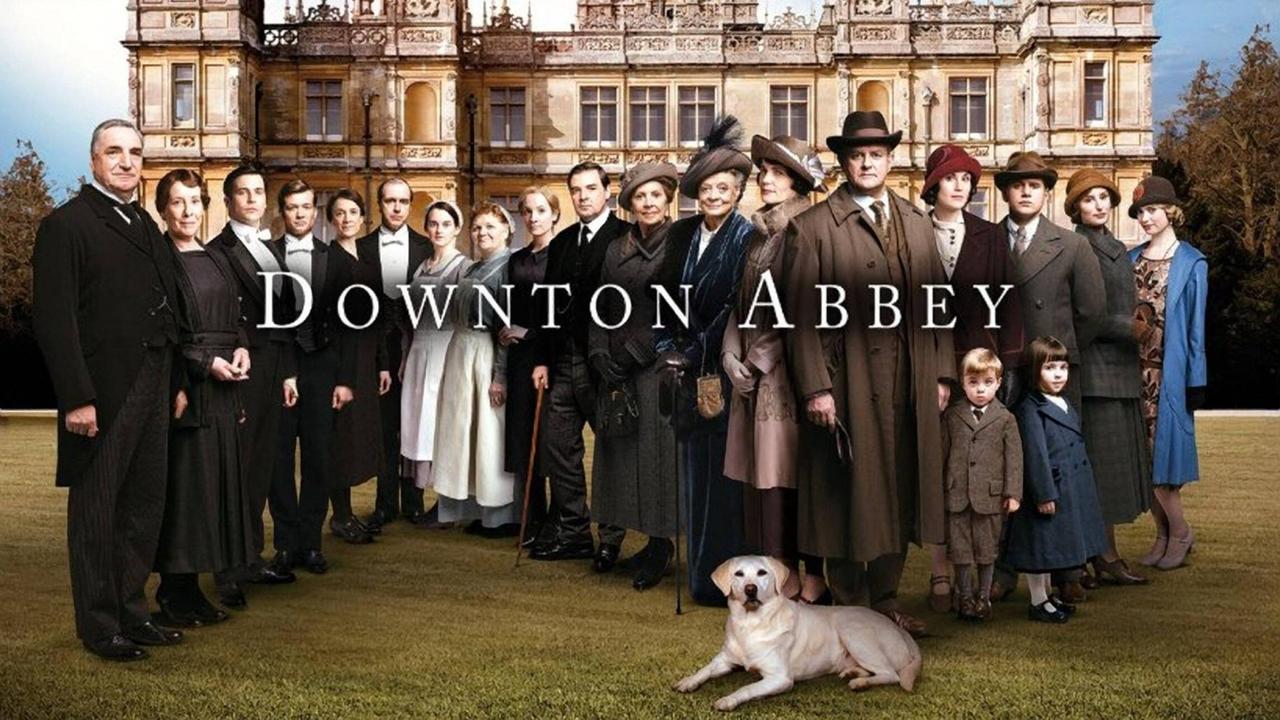 Ein Plakat der britischen Fernsehserie "Downton Abbey". Ein Plakat der britischen Fernsehserie "Downton Abbey".