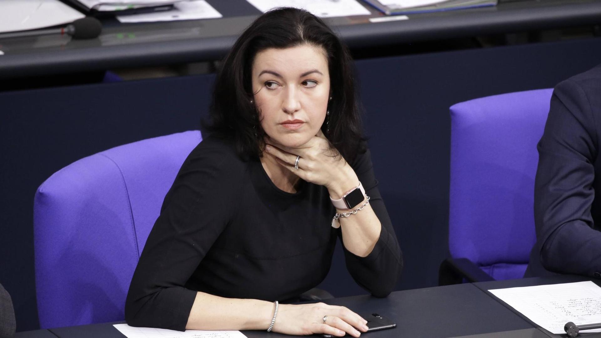 Die CSU-Politikerin Dorothee Bär im Bundestag