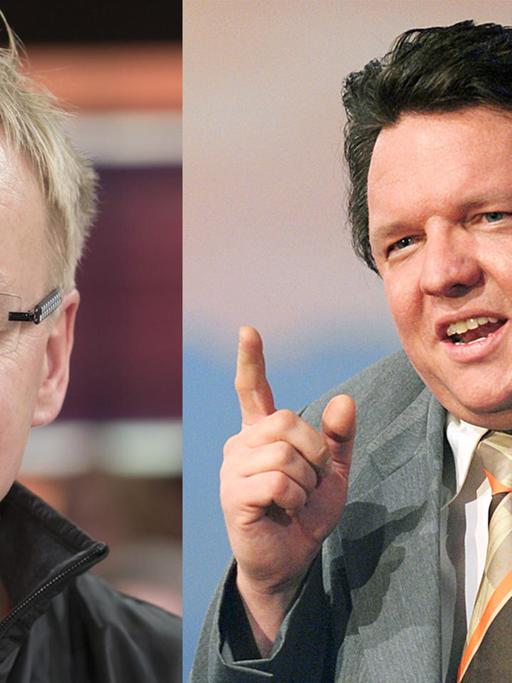 Die Kabarettisten Uwe Steimle und Helmut Schleich (v.l.)