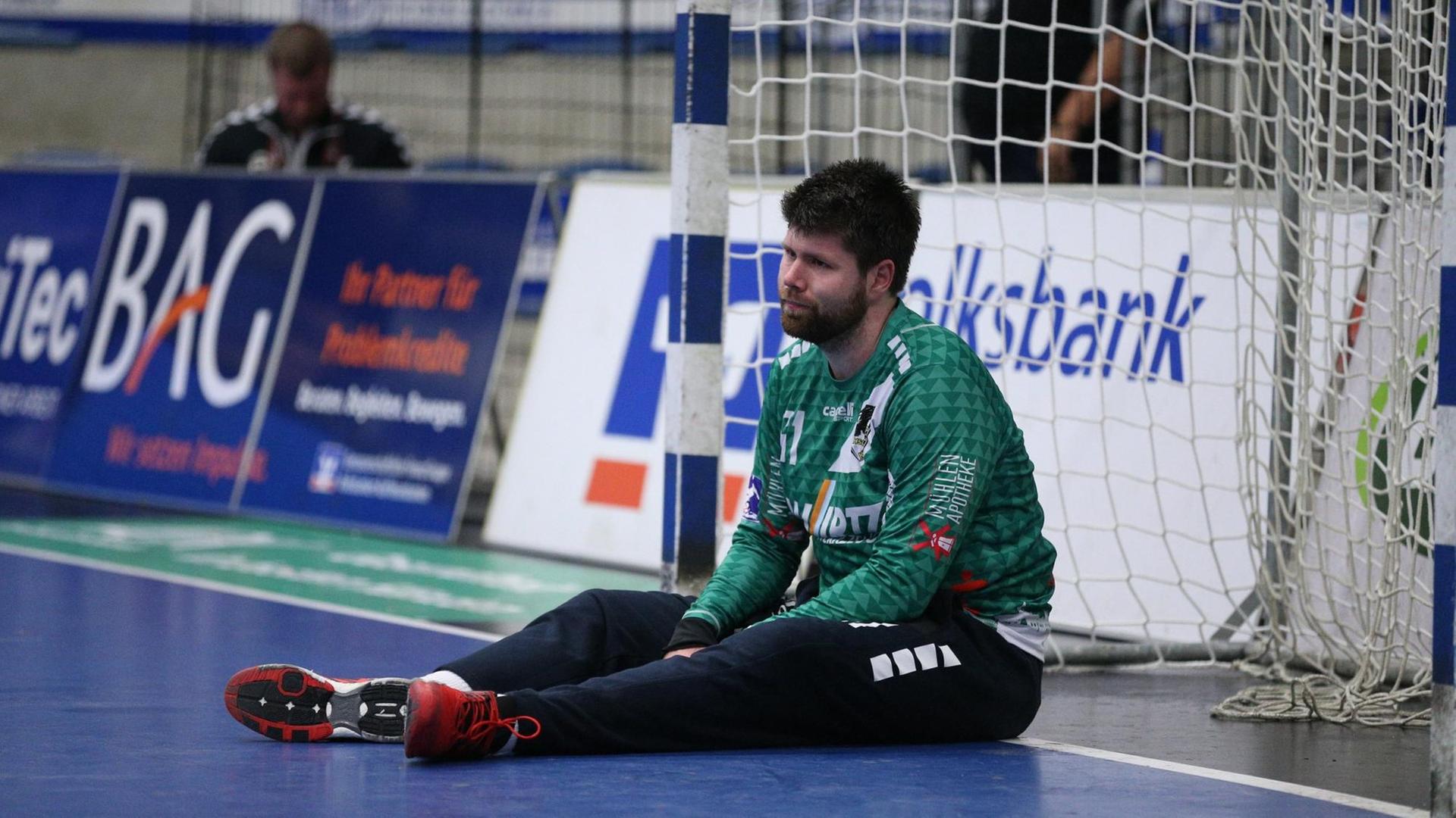 Der Krefelder Handball-Torhüter Norman Toth Der Krefelder Handball-Torhüter Norman Toth