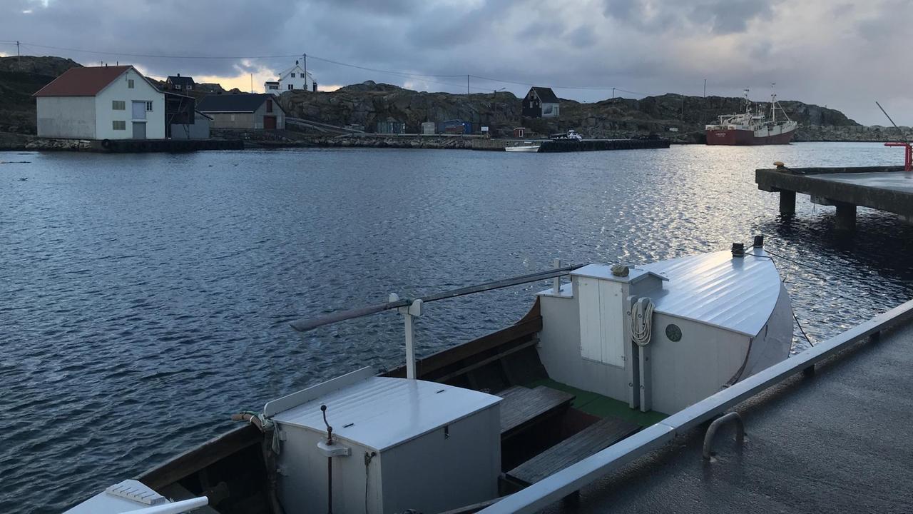 Hafen der norwegischen Insel Utsira Hafen der norwegischen Insel Utsira