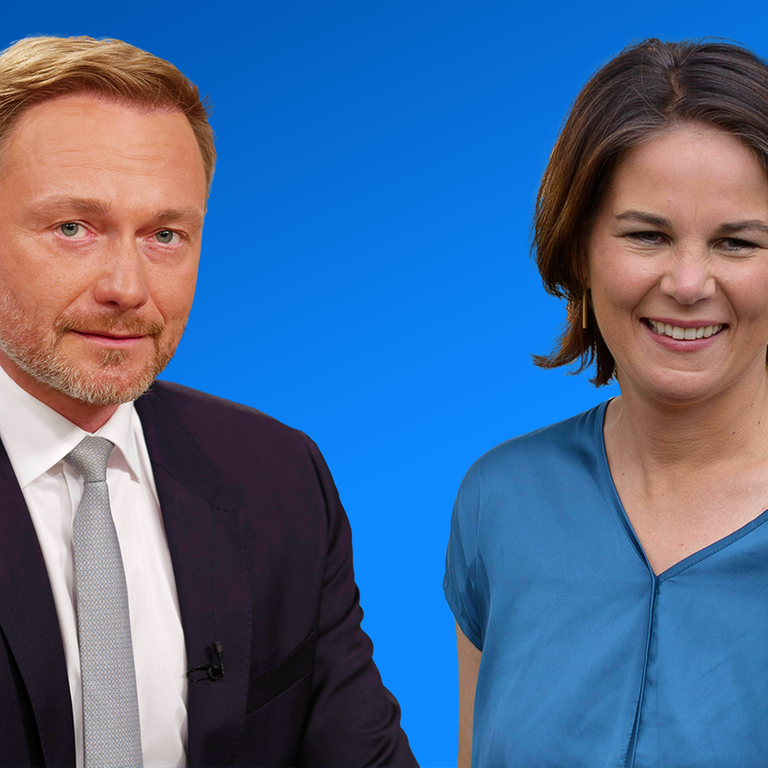 Christian Lindner (FDP) und Annalena Baerbock (Grüne)