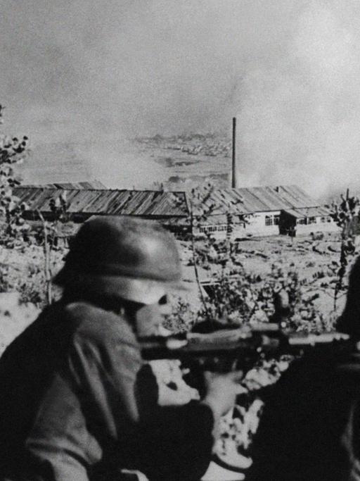Deutsche Soldaten während der Schlacht in Stalingrad.