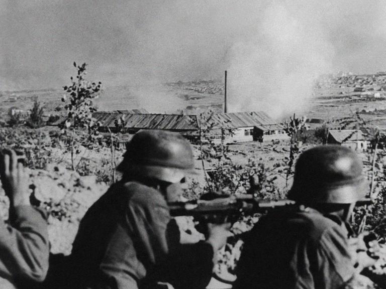 Deutsche Soldaten während der Schlacht in Stalingrad.