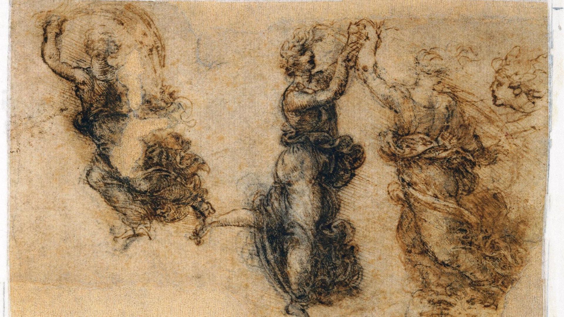 Skizzen tanzender Menchen aus dem Jahr 1515 Skizzen tanzender Menchen aus dem Jahr 1515