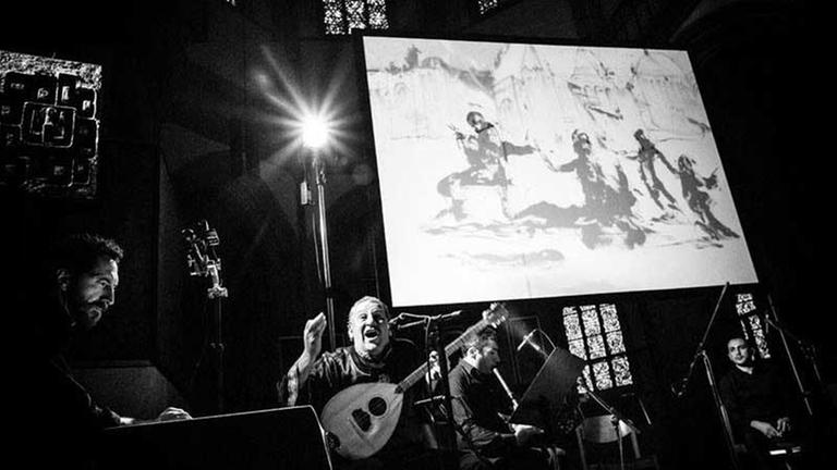 Ibrahim Keivo und Kevork Mourad auf dem Morgenland Festival Osnabrück 2015. Ibrahim Keivo und Kevork Mourad auf dem Morgenland Festival Osnabrück 2015.