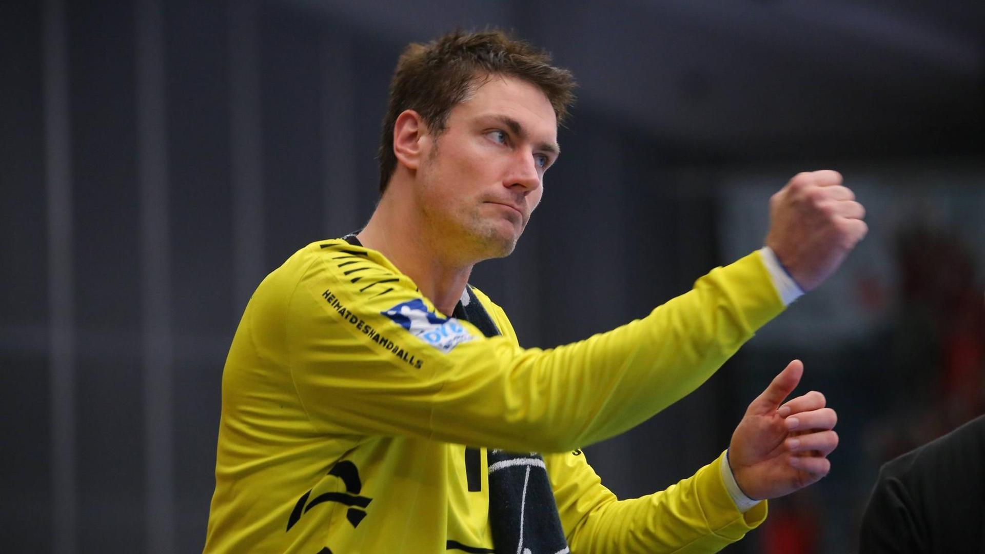 Carsten Lichtlein beim Bundesliga-Spiel TSG Ludwigshafen Friesenheim gegen VfL Gummersbach Carsten Lichtlein beim Bundesliga-Spiel TSG Ludwigshafen Friesenheim gegen VfL Gummersbach