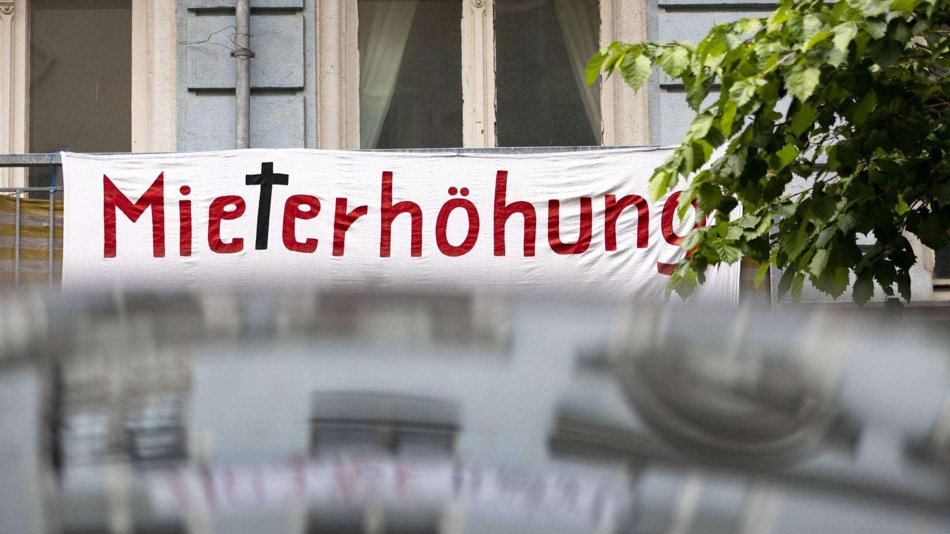 Protest gegen Mieterhöhungen im städtischen Raum, Berlin, 2019 Protest gegen Mieterhöhungen im städtischen Raum, Berlin, 2019