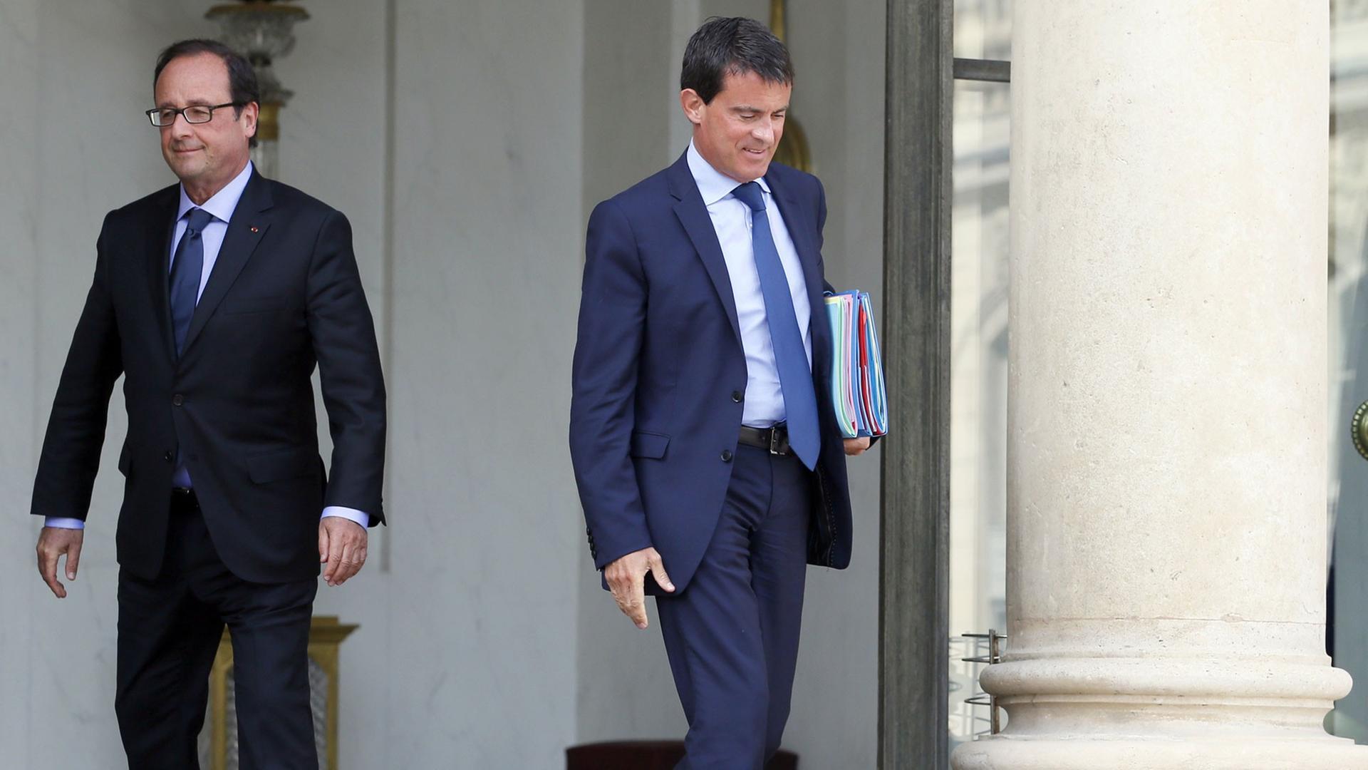 Frankreichs Premierminister Manuel Valls hat den Rücktritt seiner Regierung eingereicht. Frankreichs Premierminister Manuel Valls hat den Rücktritt seiner Regierung eingereicht.