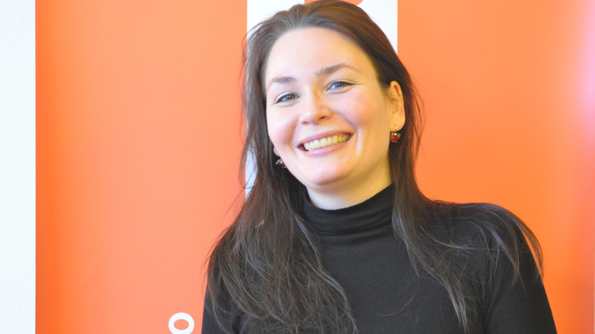 Die Sängerin Cornelia Lanz im Funkhaus von Deutschlandradio Kultur Die Sängerin Cornelia Lanz im Funkhaus von Deutschlandradio Kultur