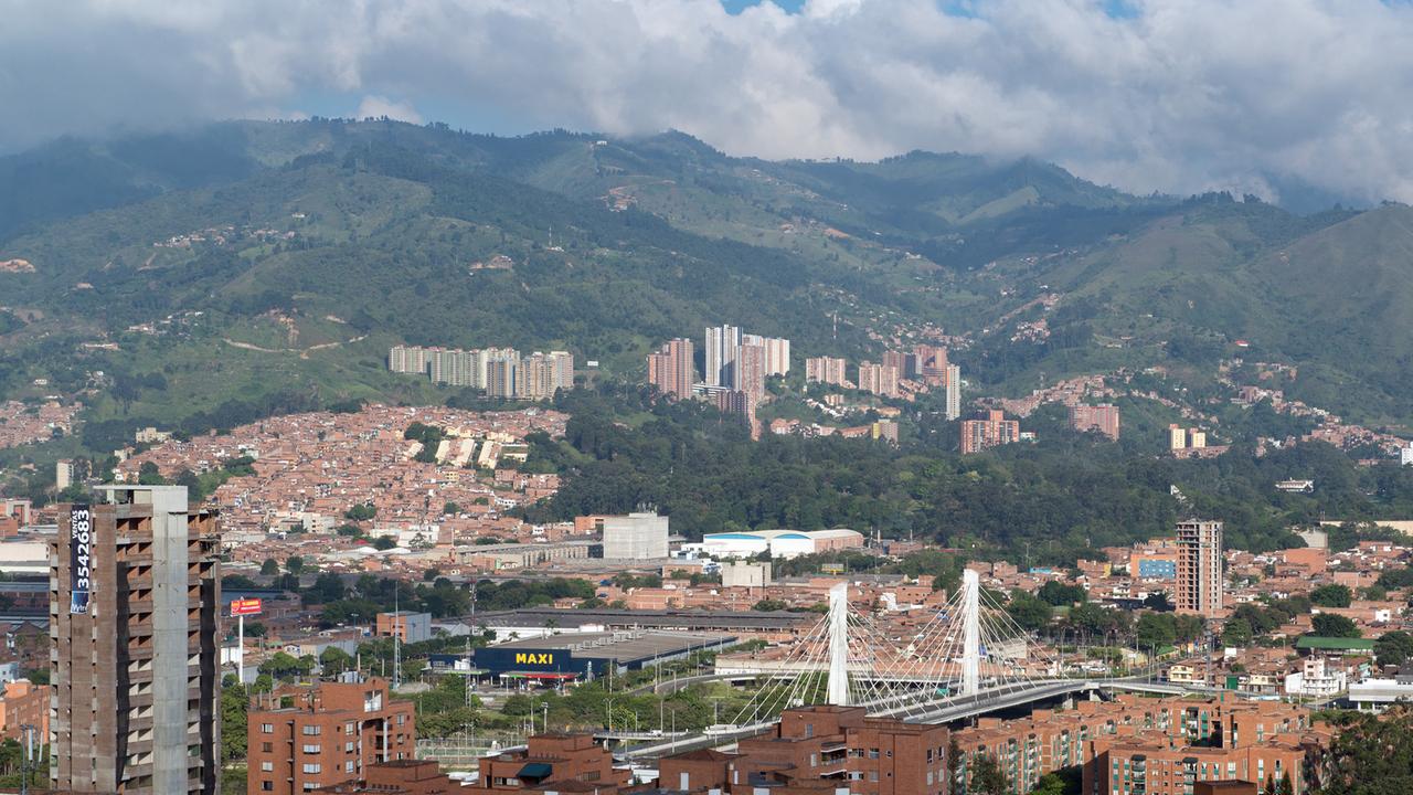 Blick auf Medellin in Kolumbien Blick auf Medellin in Kolumbien