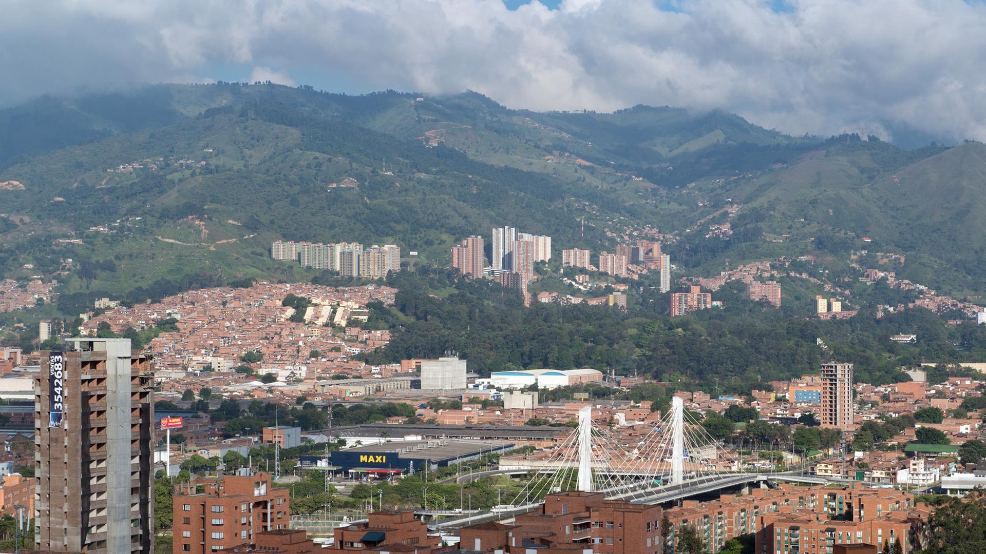 Blick auf Medellin in Kolumbien Blick auf Medellin in Kolumbien