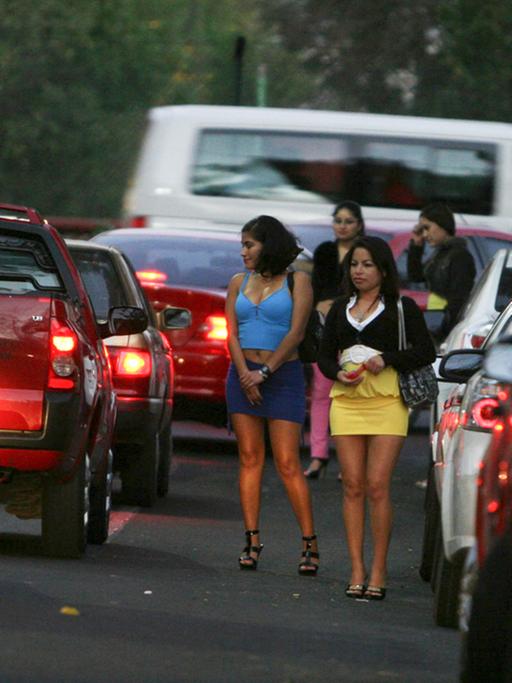 Prostituierte in den Straßen von Mexico City.